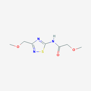 2-methoxy-N-[3-(methoxymethyl)-1,2,4-thiadiazol-5-yl]acetamide