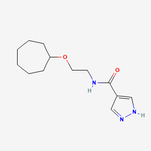 N-(2-cycloheptyloxyethyl)-1H-pyrazole-4-carboxamide