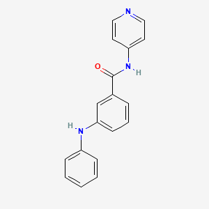 molecular formula C18H15N3O B6967725 3-anilino-N-pyridin-4-ylbenzamide 