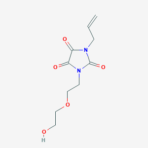 molecular formula C10H14N2O5 B6967747 1-[2-(2-Hydroxyethoxy)ethyl]-3-prop-2-enylimidazolidine-2,4,5-trione 