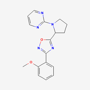 3-(2-Methoxyphenyl)-5-(1-pyrimidin-2-ylpyrrolidin-2-yl)-1,2,4-oxadiazole