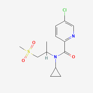 5-chloro-N-cyclopropyl-N-(1-methylsulfonylpropan-2-yl)pyridine-2-carboxamide