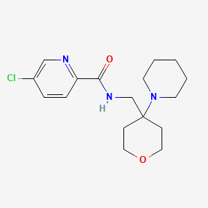 5-chloro-N-[(4-piperidin-1-yloxan-4-yl)methyl]pyridine-2-carboxamide