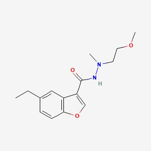 5-ethyl-N'-(2-methoxyethyl)-N'-methyl-1-benzofuran-3-carbohydrazide