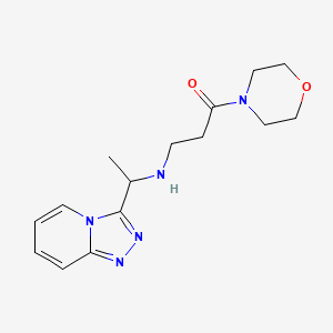 1-Morpholin-4-yl-3-[1-([1,2,4]triazolo[4,3-a]pyridin-3-yl)ethylamino]propan-1-one