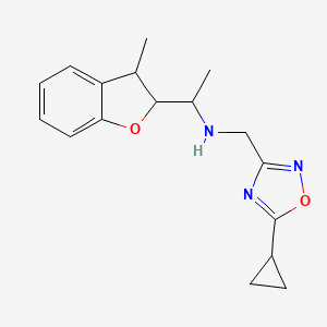 N-[(5-cyclopropyl-1,2,4-oxadiazol-3-yl)methyl]-1-(3-methyl-2,3-dihydro-1-benzofuran-2-yl)ethanamine