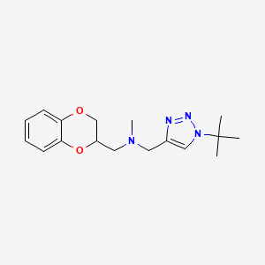 N-[(1-tert-butyltriazol-4-yl)methyl]-1-(2,3-dihydro-1,4-benzodioxin-3-yl)-N-methylmethanamine