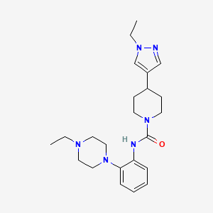 N-[2-(4-ethylpiperazin-1-yl)phenyl]-4-(1-ethylpyrazol-4-yl)piperidine-1-carboxamide