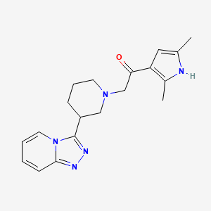 1-(2,5-dimethyl-1H-pyrrol-3-yl)-2-[3-([1,2,4]triazolo[4,3-a]pyridin-3-yl)piperidin-1-yl]ethanone