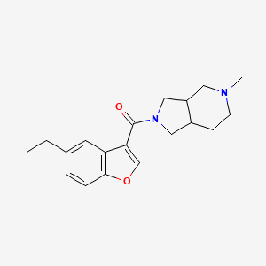 (5-ethyl-1-benzofuran-3-yl)-(5-methyl-3,3a,4,6,7,7a-hexahydro-1H-pyrrolo[3,4-c]pyridin-2-yl)methanone