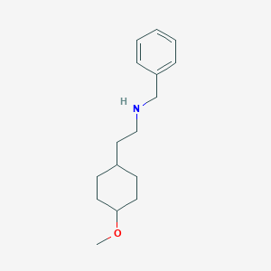 molecular formula C16H25NO B6968250 N-benzyl-2-(4-methoxycyclohexyl)ethanamine 