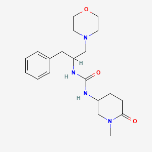 1-(1-Methyl-6-oxopiperidin-3-yl)-3-(1-morpholin-4-yl-3-phenylpropan-2-yl)urea