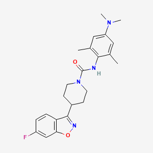 N-[4-(dimethylamino)-2,6-dimethylphenyl]-4-(6-fluoro-1,2-benzoxazol-3-yl)piperidine-1-carboxamide