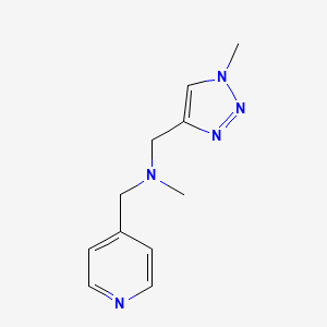 molecular formula C11H15N5 B6968284 N-methyl-N-[(1-methyltriazol-4-yl)methyl]-1-pyridin-4-ylmethanamine 