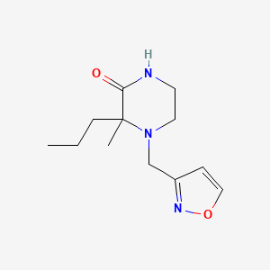 3-Methyl-4-(1,2-oxazol-3-ylmethyl)-3-propylpiperazin-2-one