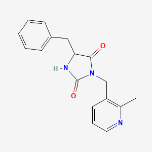 5-Benzyl-3-[(2-methylpyridin-3-yl)methyl]imidazolidine-2,4-dione