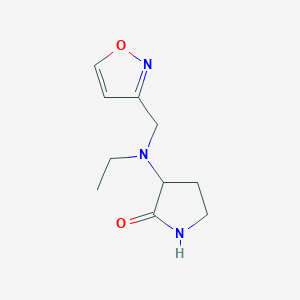 3-[Ethyl(1,2-oxazol-3-ylmethyl)amino]pyrrolidin-2-one