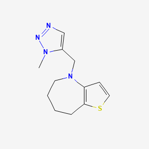 4-[(3-Methyltriazol-4-yl)methyl]-5,6,7,8-tetrahydrothieno[3,2-b]azepine