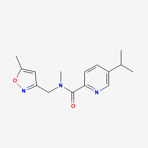 N-methyl-N-[(5-methyl-1,2-oxazol-3-yl)methyl]-5-propan-2-ylpyridine-2-carboxamide