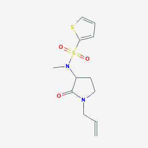 N-methyl-N-(2-oxo-1-prop-2-enylpyrrolidin-3-yl)thiophene-2-sulfonamide