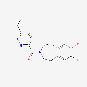 (7,8-Dimethoxy-1,2,4,5-tetrahydro-3-benzazepin-3-yl)-(5-propan-2-ylpyridin-2-yl)methanone