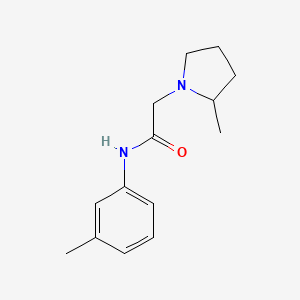 molecular formula C14H20N2O B6968591 N-(3-methylphenyl)-2-(2-methylpyrrolidin-1-yl)acetamide 