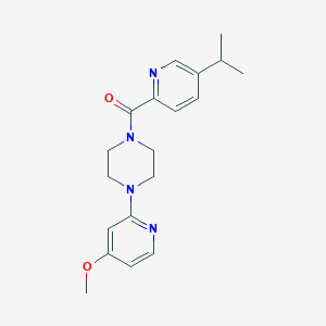 molecular formula C19H24N4O2 B6968703 [4-(4-Methoxypyridin-2-yl)piperazin-1-yl]-(5-propan-2-ylpyridin-2-yl)methanone 