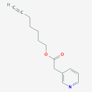 Hept-6-ynyl 2-pyridin-3-ylacetate