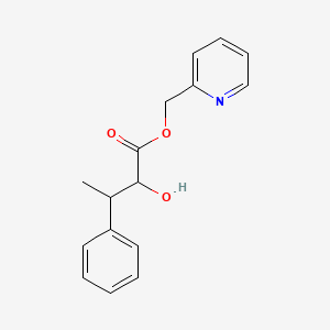 molecular formula C16H17NO3 B6968781 Pyridin-2-ylmethyl 2-hydroxy-3-phenylbutanoate 