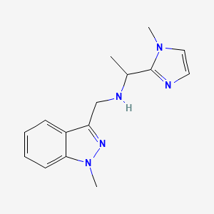 1-(1-methylimidazol-2-yl)-N-[(1-methylindazol-3-yl)methyl]ethanamine