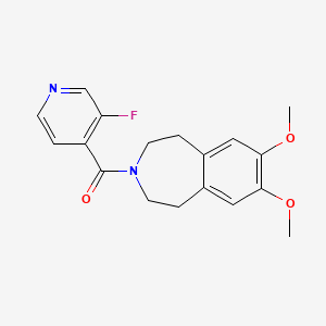 (7,8-Dimethoxy-1,2,4,5-tetrahydro-3-benzazepin-3-yl)-(3-fluoropyridin-4-yl)methanone