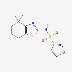 N-(4,4-dimethyl-6,7-dihydro-5H-1,3-benzothiazol-2-yl)furan-3-sulfonamide