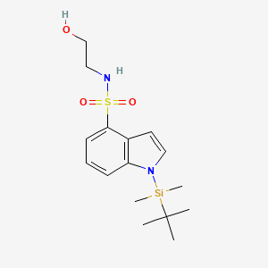 1-[tert-butyl(dimethyl)silyl]-N-(2-hydroxyethyl)indole-4-sulfonamide