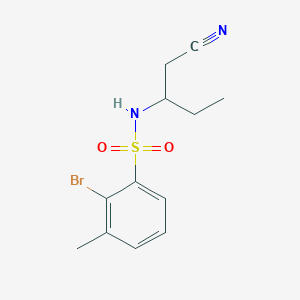 2-bromo-N-(1-cyanobutan-2-yl)-3-methylbenzenesulfonamide