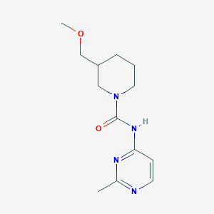 molecular formula C13H20N4O2 B6969127 3-(methoxymethyl)-N-(2-methylpyrimidin-4-yl)piperidine-1-carboxamide 