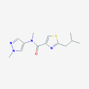 N-methyl-2-(2-methylpropyl)-N-(1-methylpyrazol-4-yl)-1,3-thiazole-4-carboxamide