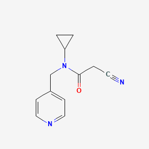 2-cyano-N-cyclopropyl-N-(pyridin-4-ylmethyl)acetamide