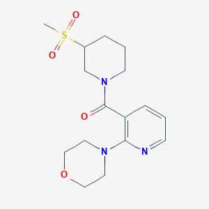 (3-Methylsulfonylpiperidin-1-yl)-(2-morpholin-4-ylpyridin-3-yl)methanone