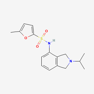 5-methyl-N-(2-propan-2-yl-1,3-dihydroisoindol-4-yl)furan-2-sulfonamide