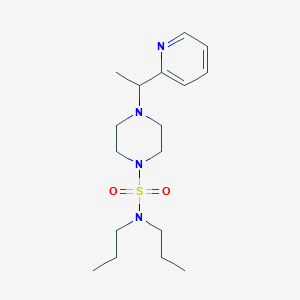 N,N-dipropyl-4-(1-pyridin-2-ylethyl)piperazine-1-sulfonamide