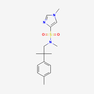 N,1-dimethyl-N-[2-methyl-2-(4-methylphenyl)propyl]imidazole-4-sulfonamide