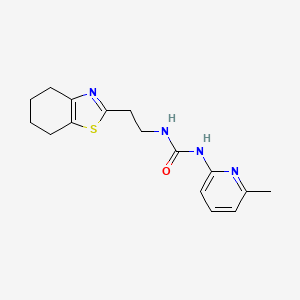 1-(6-Methylpyridin-2-yl)-3-[2-(4,5,6,7-tetrahydro-1,3-benzothiazol-2-yl)ethyl]urea