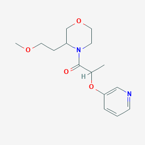 1-[3-(2-Methoxyethyl)morpholin-4-yl]-2-pyridin-3-yloxypropan-1-one