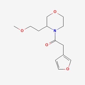 2-(Furan-3-yl)-1-[3-(2-methoxyethyl)morpholin-4-yl]ethanone