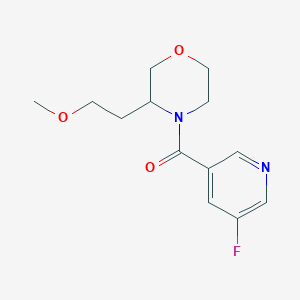 molecular formula C13H17FN2O3 B6969453 (5-Fluoropyridin-3-yl)-[3-(2-methoxyethyl)morpholin-4-yl]methanone 