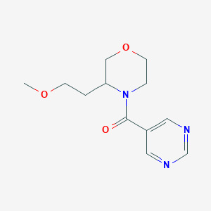 [3-(2-Methoxyethyl)morpholin-4-yl]-pyrimidin-5-ylmethanone