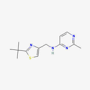 N-[(2-tert-butyl-1,3-thiazol-4-yl)methyl]-2-methylpyrimidin-4-amine