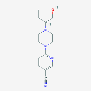 6-[4-(1-Hydroxybutan-2-yl)piperazin-1-yl]pyridine-3-carbonitrile