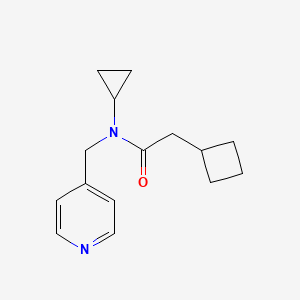 2-cyclobutyl-N-cyclopropyl-N-(pyridin-4-ylmethyl)acetamide