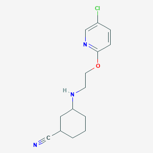 3-[2-(5-Chloropyridin-2-yl)oxyethylamino]cyclohexane-1-carbonitrile